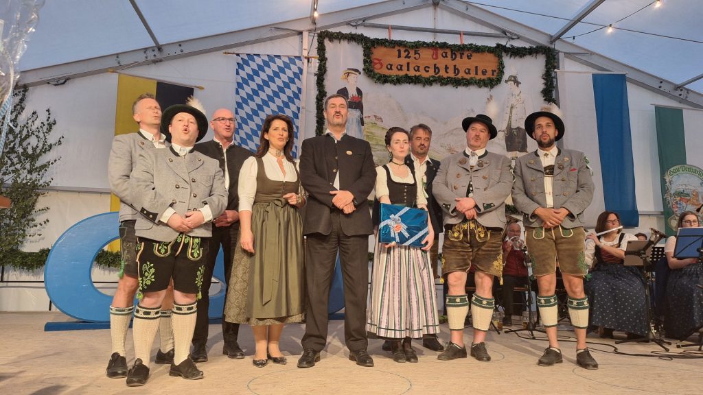 Politischer Abend zum 125-jährigen Jubiläum des Saalachthaler Trachtenvereins mit Ministerpräsident Dr. Markus Söder