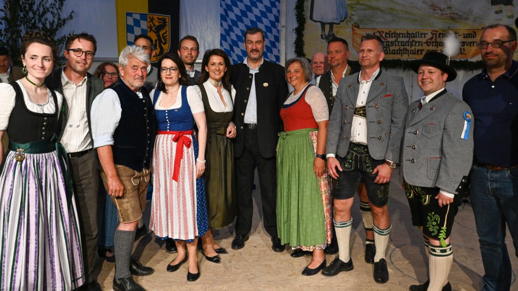 Politischer Abend zum 125-jährigen Jubiläum des Saalachthaler Trachtenvereins mit Ministerpräsident Dr. Markus Söder