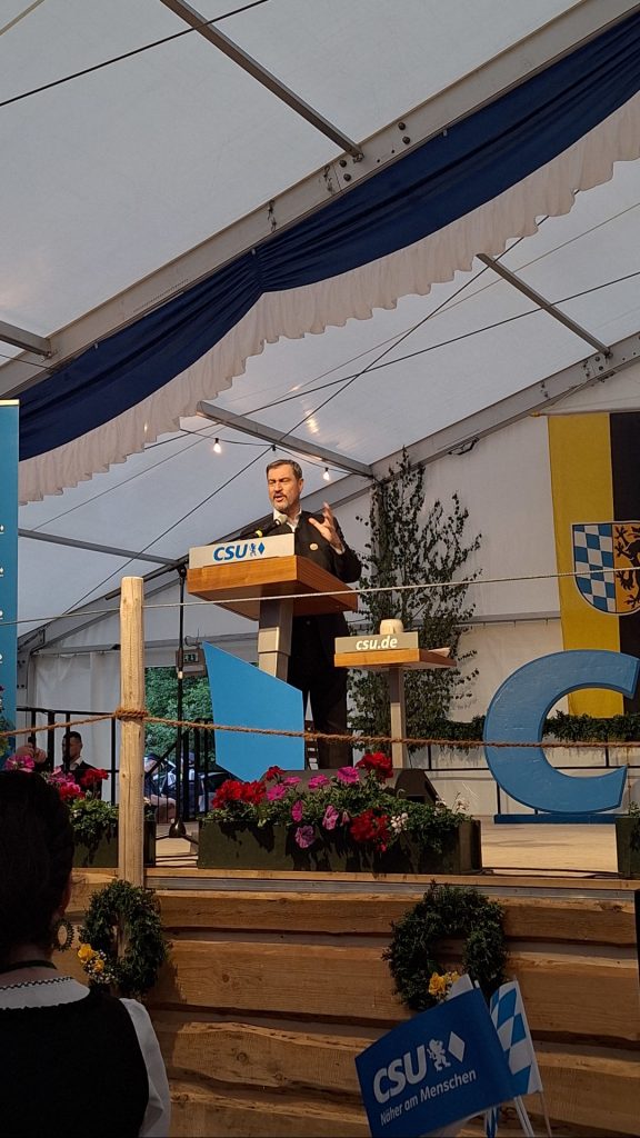 Politischer Abend zum 125-jährigen Jubiläum des Saalachthaler Trachtenvereins mit Ministerpräsident Dr. Markus Söder